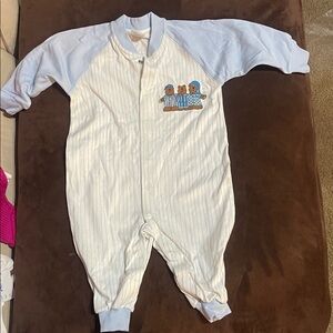 New- Boutique Blue and White Striped Kids One Piece - 6-9 mo